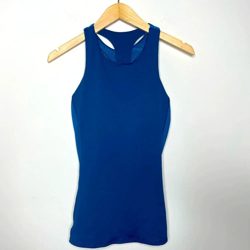 Lululemon Body Con Tank in Poseidon yoga gym streetwear athletic running